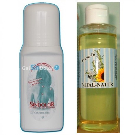 Lote Gel Sin Dolor + Aceite Masajes Vital Natur